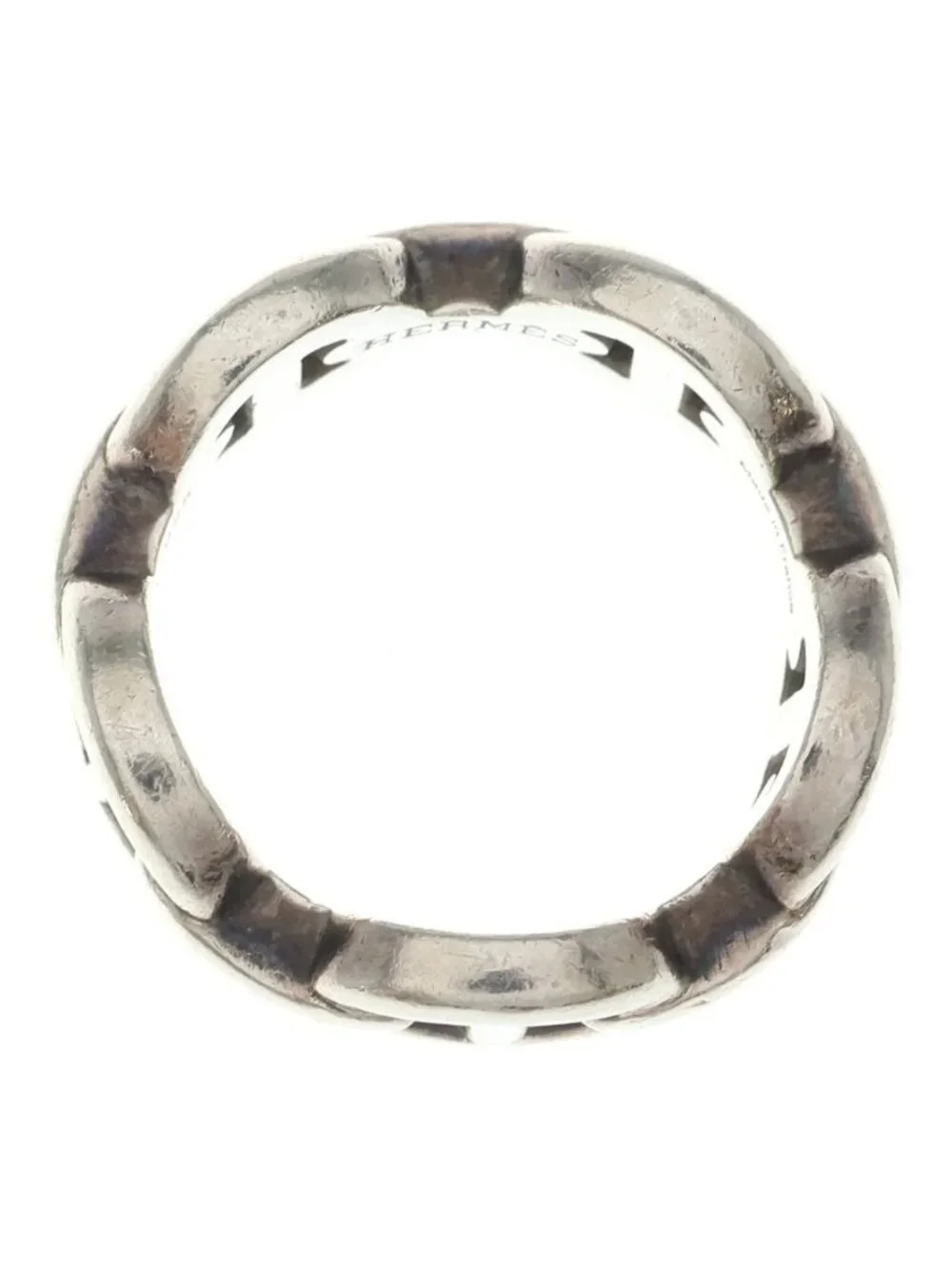 Hermes Chaine D'Ancre Enchainee PM Ring Silver